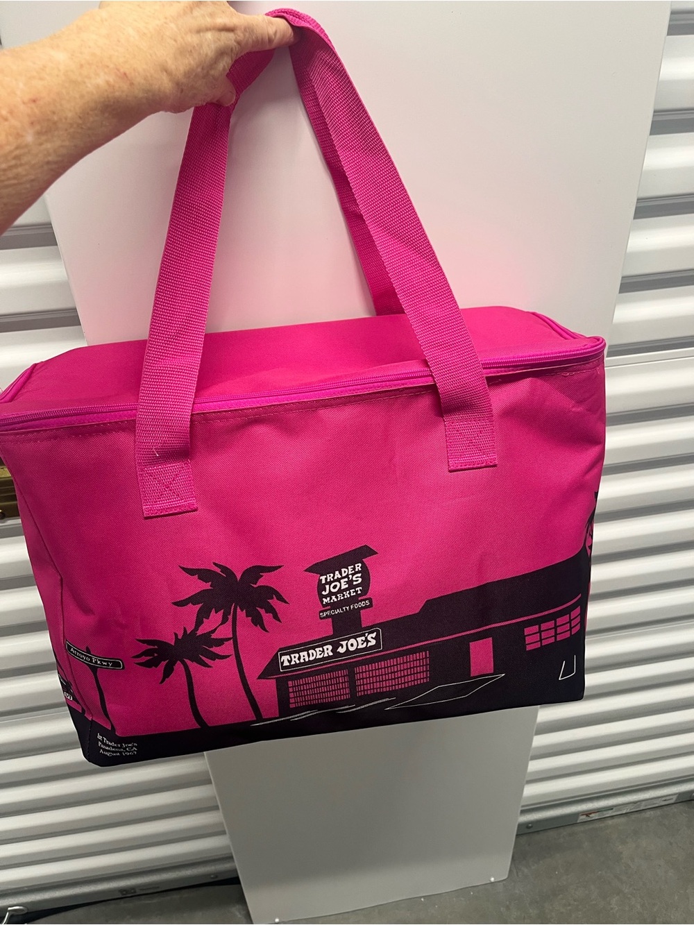 Trader Joe's Pink Insulated Tote Bag